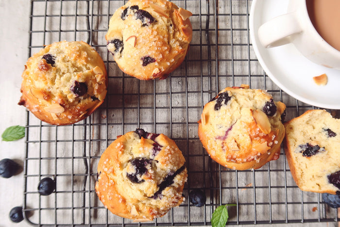 Muffins de Arándanos Sin Gluten