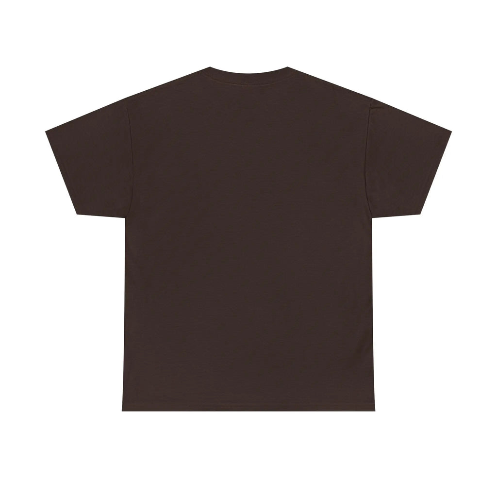 Camiseta marron con chiste para celiacos parte trasera