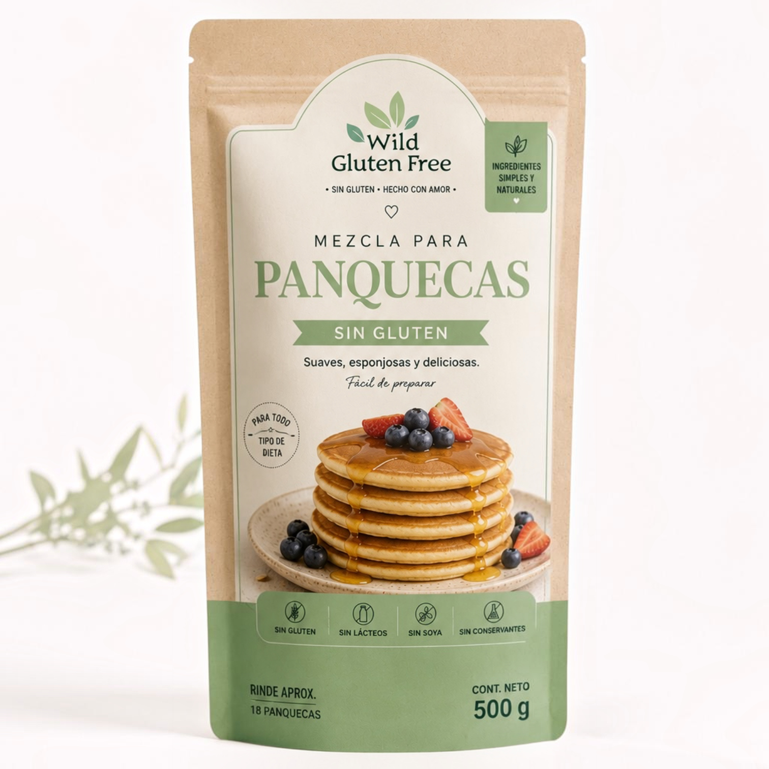 Mix para Panquecas Sin Gluten