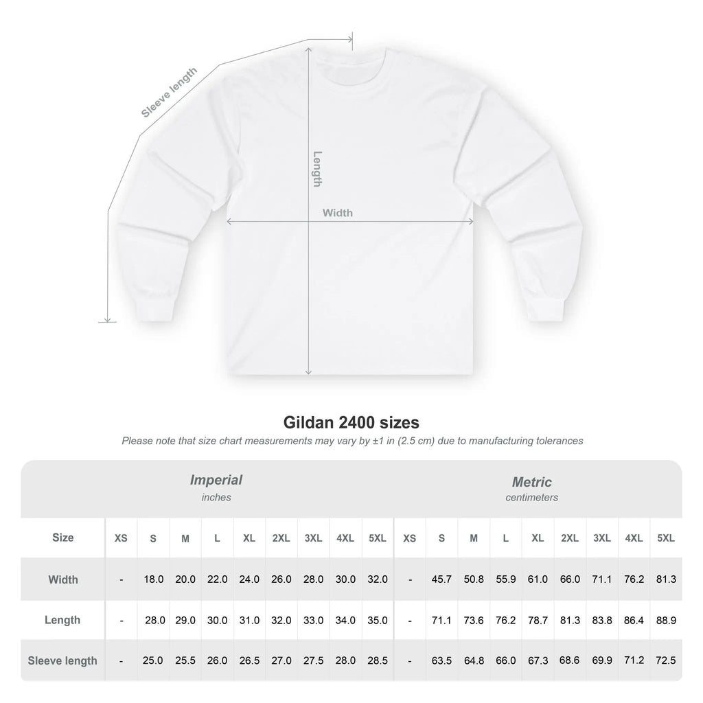 Tabla de tallas que muestra las medidas de la sudadera «Elementos tóxicos» en varias tallas.