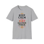 Camiseta keep cal and eat gluten free gris